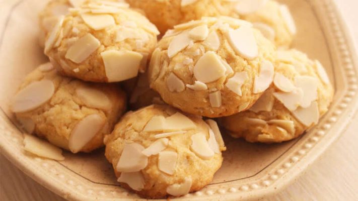 Bánh Cookies Hạnh Nhân Dừa Giòn Rụm, Thơm Béo 4 bánh quy hạnh nhân
