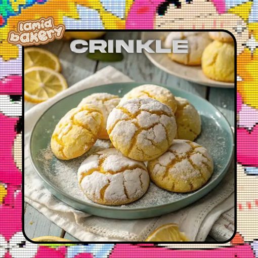 Bánh Crinkle Lemon – Vị Chanh Tươi Mát | Lamid Bakery